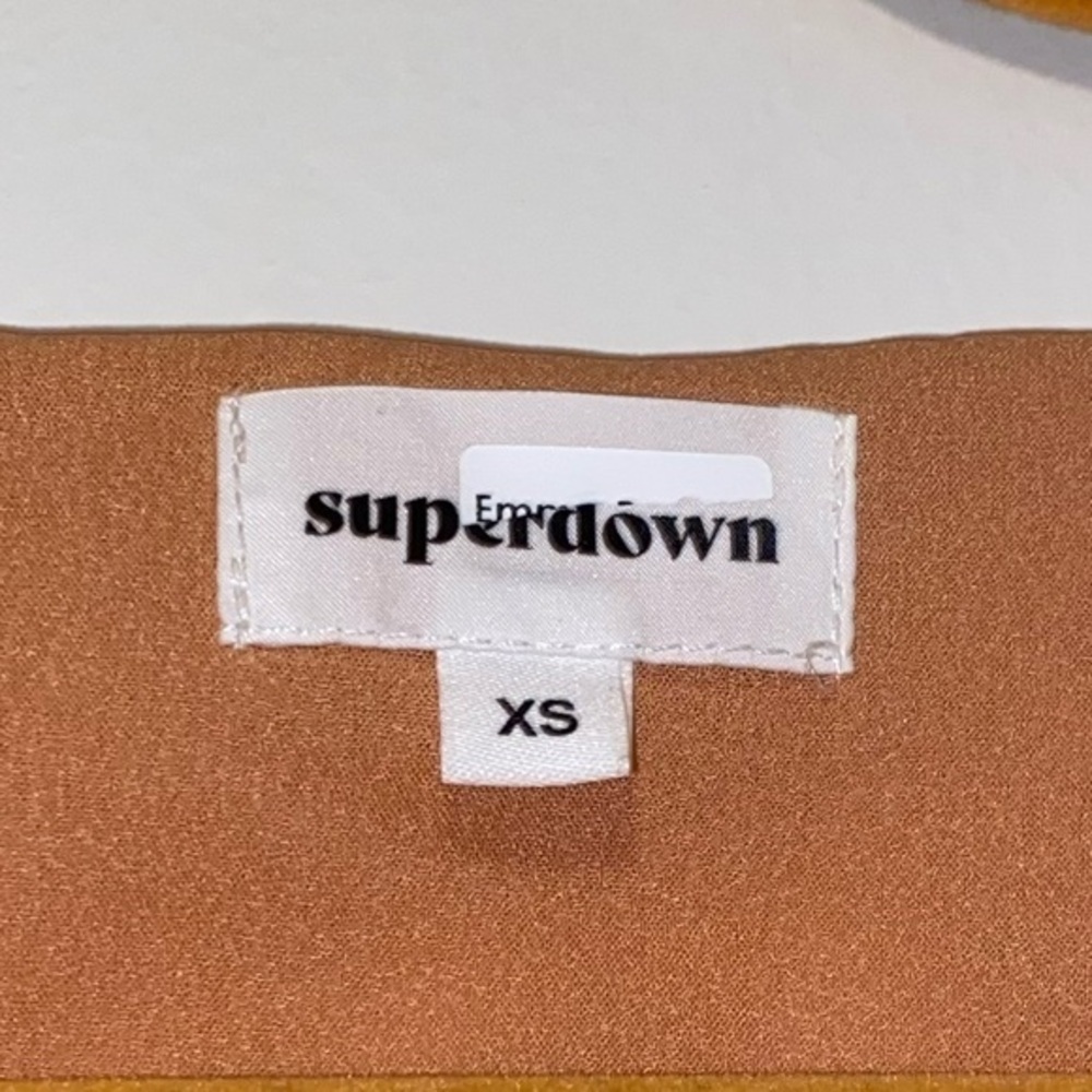 Superdown Orange Tie Top - Picture 2 of 5